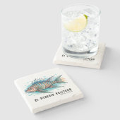 Watercolor Series: Lionfish ストーンコースター (横)