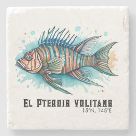 Watercolor Series: Lionfish ストーンコースター