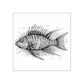 Watercolor Series: Lionfish ラバースタンプ (インプリント)