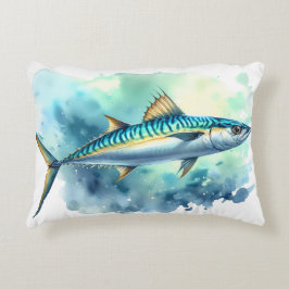 Watercolor Series: Mackerel アクセントクッション