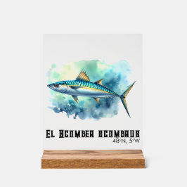 Watercolor Series: Mackerel アクリルサイン