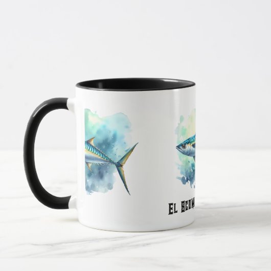 Watercolor Series: Mackerel マグカップ (左)