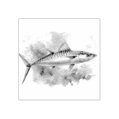 Watercolor Series: Mackerel ラバースタンプ (インプリント)