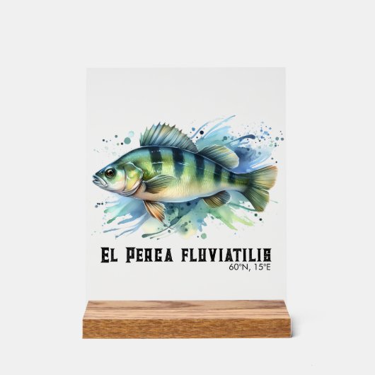 Watercolor Series: Perch アクリルサイン (正面)
