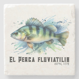 Watercolor Series: Perch ストーンコースター