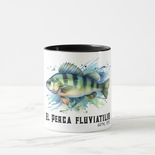 Watercolor Series: Perch マグカップ (中央)