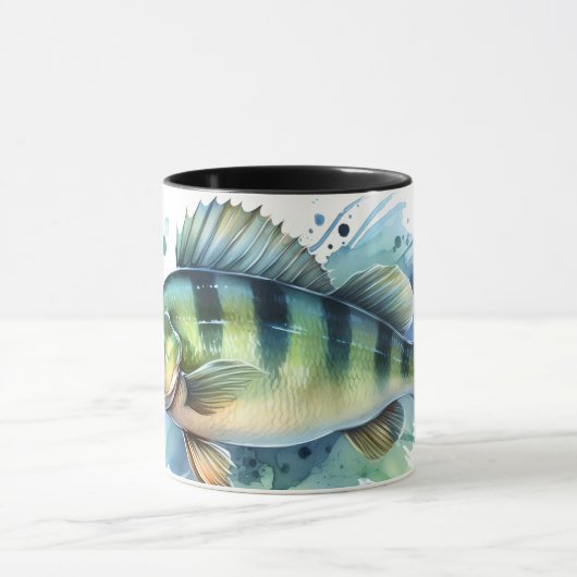 Watercolor Series: Perch マグカップ (中央)