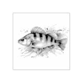 Watercolor Series: Perch ラバースタンプ (インプリント)