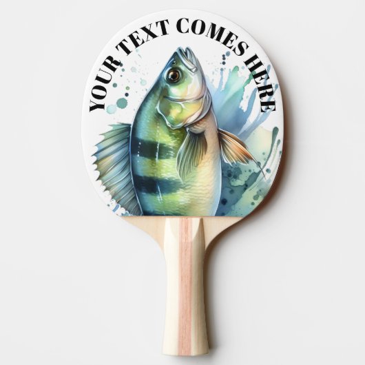 Watercolor Series: Perch 卓球ラケット (裏面)
