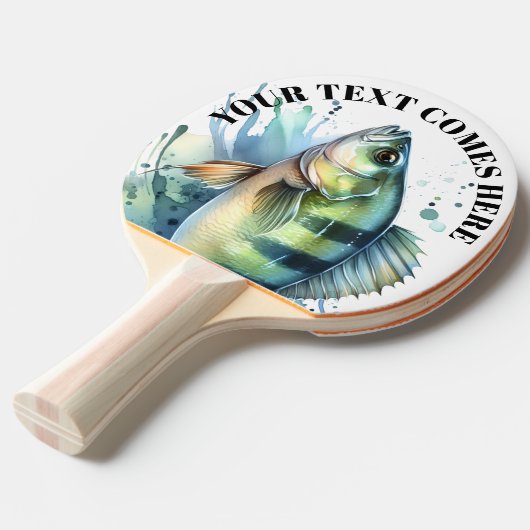 Watercolor Series: Perch 卓球ラケット (正面アングル)
