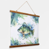 Watercolor Series: Perch 吊り下げ型タペストリー (傾斜あり)