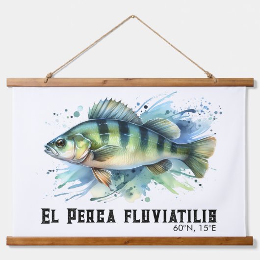 Watercolor Series: Perch 吊り下げ型タペストリー (正面)