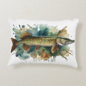 Watercolor Series: Pike アクセントクッション (裏面)