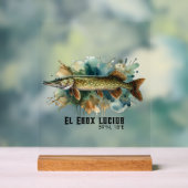 Watercolor Series: Pike アクリルサイン (ニュートラル)