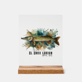 Watercolor Series: Pike アクリルサイン