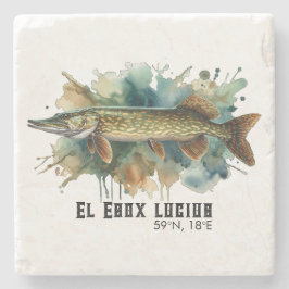 Watercolor Series: Pike ストーンコースター