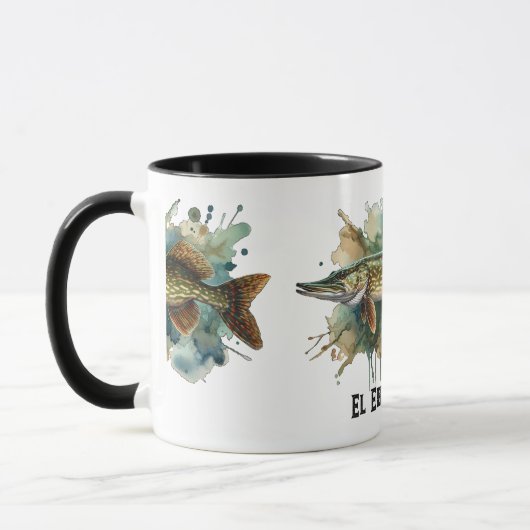 Watercolor Series: Pike マグカップ (左)