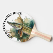 Watercolor Series: Pike 卓球ラケット (横)