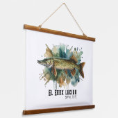 Watercolor Series: Pike 吊り下げ型タペストリー (傾斜あり)