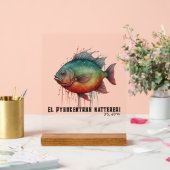 Watercolor Series: Piranha アクリルサイン (ウェディング)