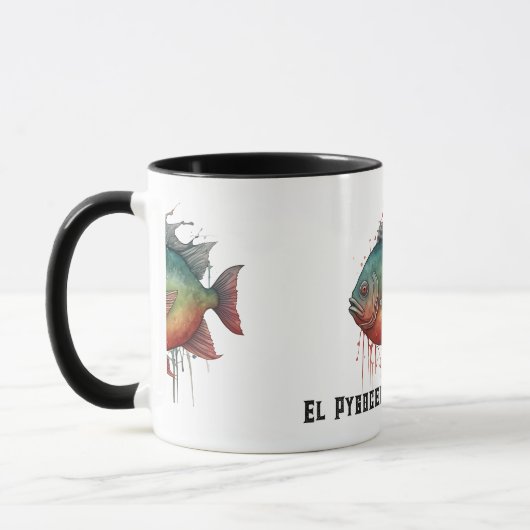 Watercolor Series: Piranha マグカップ (左)