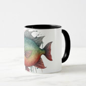 Watercolor Series: Piranha マグカップ (正面右)