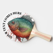 Watercolor Series: Piranha 卓球ラケット (横)