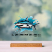 Watercolor Series: Shark アクリルサイン (ニュートラル)