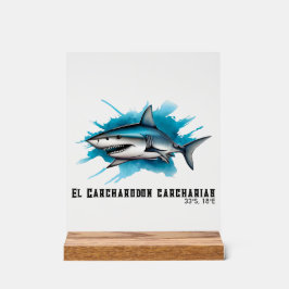 Watercolor Series: Shark アクリルサイン