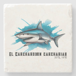 Watercolor Series: Shark ストーンコースター