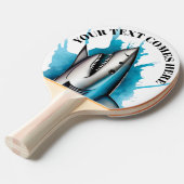 Watercolor Series: Shark 卓球ラケット (正面アングル)