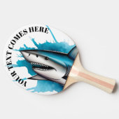 Watercolor Series: Shark 卓球ラケット (横)