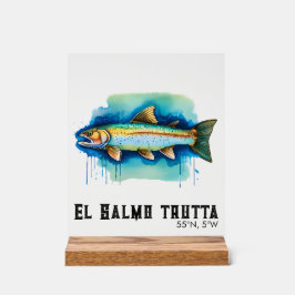 Watercolor Series: Trout/Salmon アクリルサイン