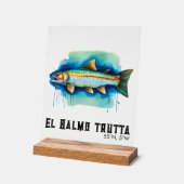 Watercolor Series: Trout/Salmon アクリルサイン (傾斜)