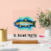 Watercolor Series: Trout/Salmon アクリルサイン (ウェディング)