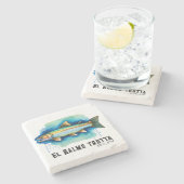 Watercolor Series: Trout/Salmon ストーンコースター (横)