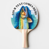 Watercolor Series: Trout/Salmon 卓球ラケット (裏面)