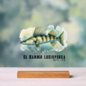 Watercolor Series: Zander/Walleye アクリルサイン (ニュートラル)