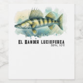 Watercolor Series: Zander/Walleye ワインラベル (シングルラベル)