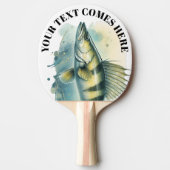 Watercolor Series: Zander/Walleye 卓球ラケット (正面)