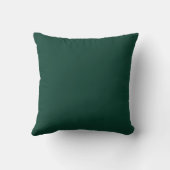Watercolor Shamrock Bouquet Throw Pillow in Forest クッション (裏面)
