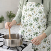 Watercolor Shamrock Kitchen Apron | Irish Gift エプロン