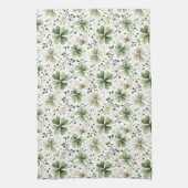 Watercolor Shamrock Kitchen Towel | Irish Clover C キッチンタオル (縦)