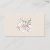 Watercolor Shells Floral Baby Show Display Shower  エンクロージャーカード (裏面)