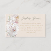 Watercolor Shells Floral Baby Show Display Shower  エンクロージャーカード (正面)