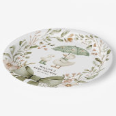 Watercolor Silly Goose Baby Shower ペーパープレート (アングル)