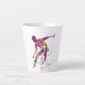 watercolor skater カフェラテマグ (正面)