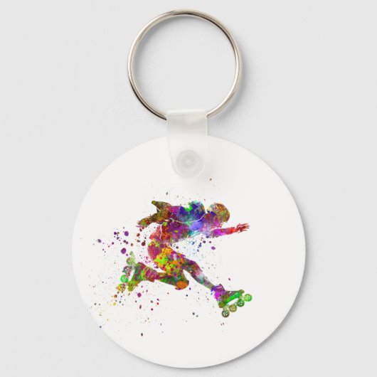 watercolor skater キーホルダー (正面)
