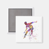 watercolor skater マグネット (正面/裏面)