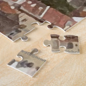 Watercolor Skyline of Lisbon ジグソーパズル (側面)